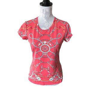 J Mclaughlin Catalina Cloth Womens Top Nautical Orange Small